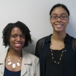 Dara Wilson, the Informal Science Education Partnership Programs Assistant, pictured left, and Mawusi Bridges, the Faculty Development Events Assistant, pictured right.