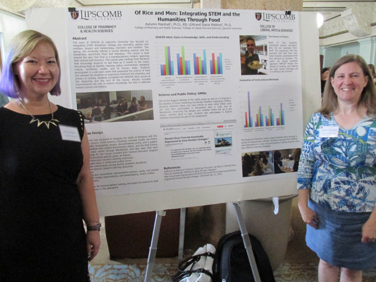 Stacia Watkins and Autumn Marshall of Lipscomb University present poster at SSI 2016