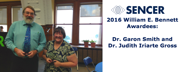 The 2016 William E. Bennett awardees are Drs. Garon Smith and Judith Iriarte-Gross. Click to read more about their achievements in the SENCER community.