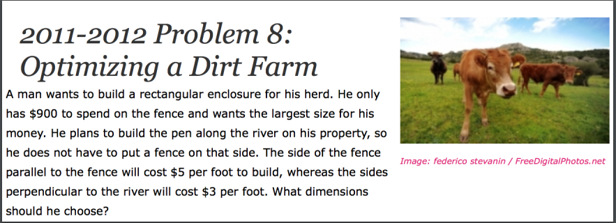 Calculus Dirt Farm Problem